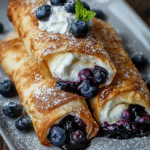 Blueberry Cheesecake Chimichangas