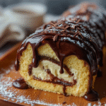 Boston Cream Pie Swiss Roll