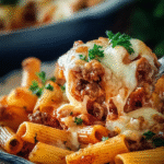 Cheesy Beef Pasta Bake