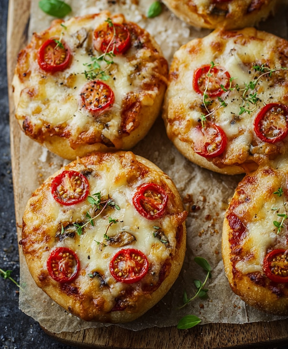 Cheesy Mini Pizza Brötchen