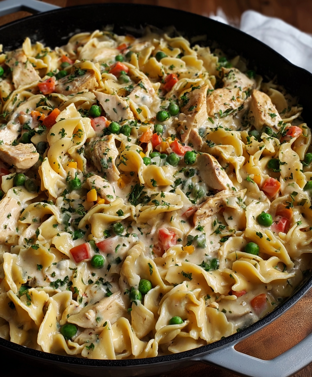 Classic Chicken Pot Pie Pasta