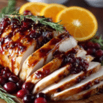 Cranberry Orange Glazed Turkey Breast