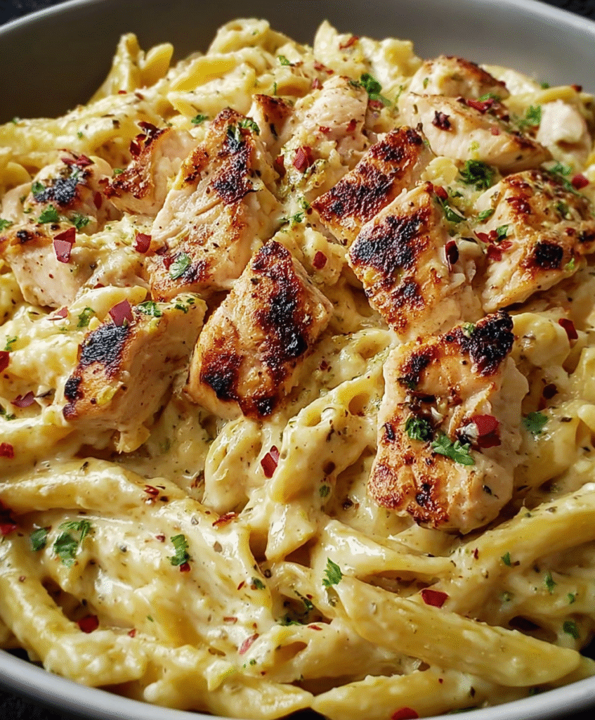 Creamy Garlic Parmesan Chicken Pasta