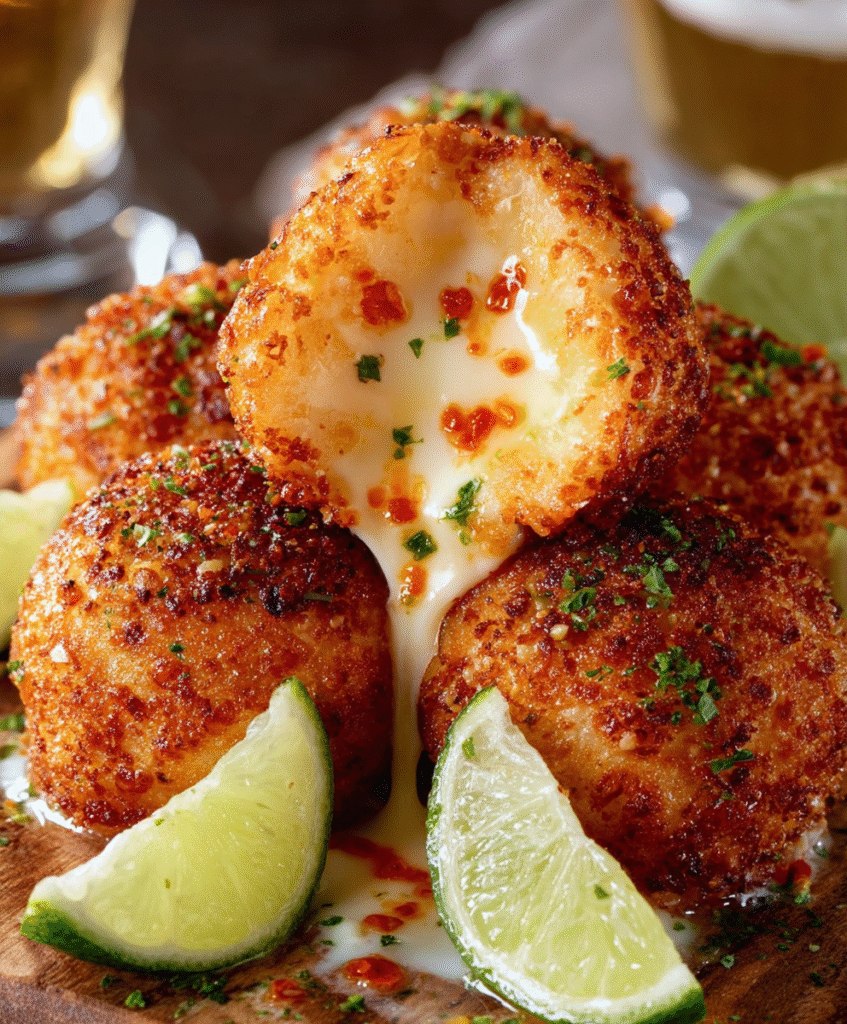 Crispy Chili–Lime Cheese Bombs