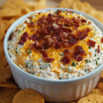 Easy Cheddar Ranch Bacon Dip