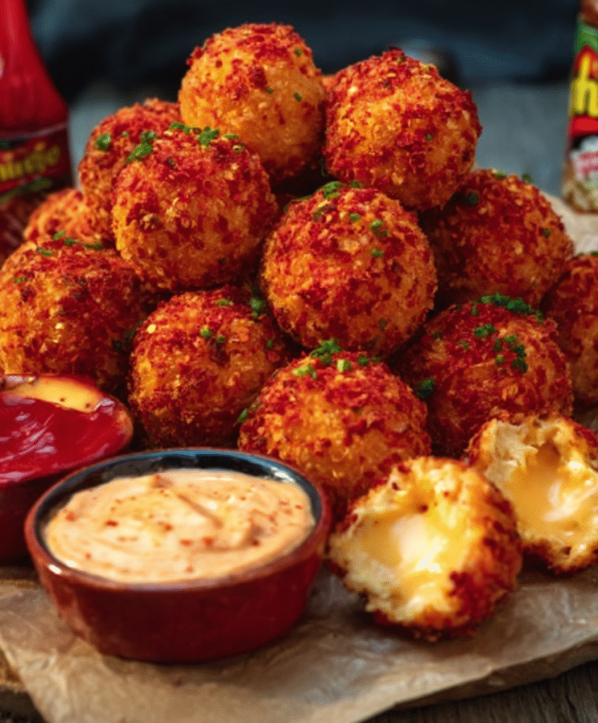Flamin’ Hot Cheese Ball Bites