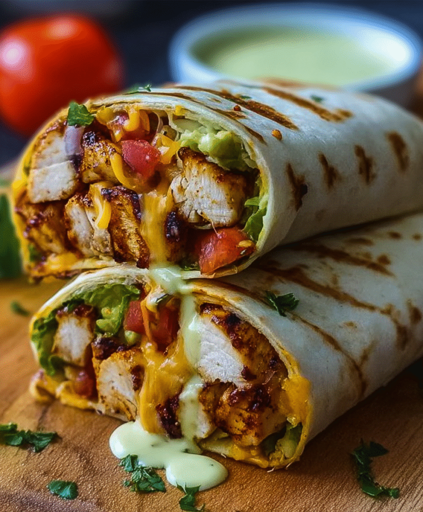 Flavor-Packed Chipotle Ranch Grilled Chicken Burrito