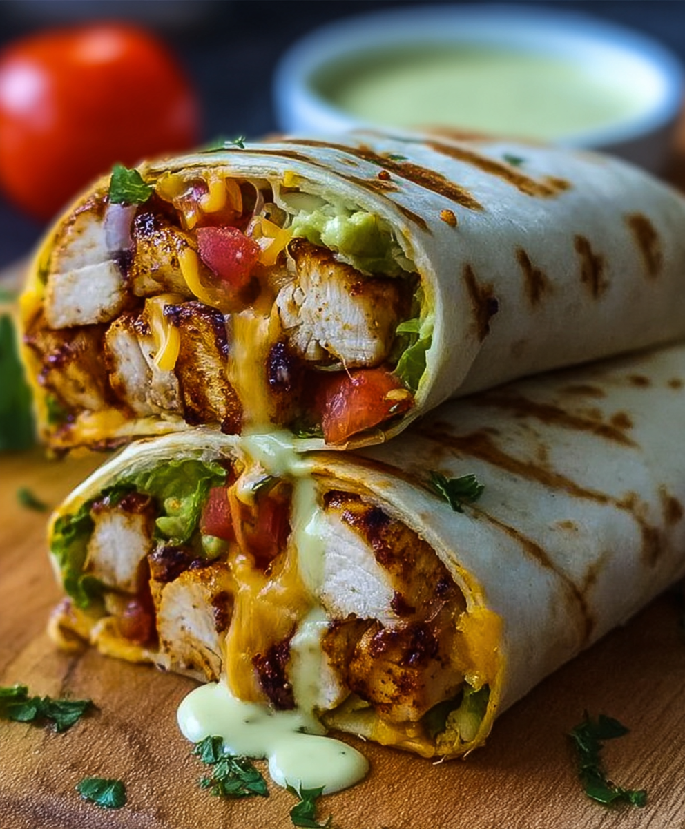 Flavor-Packed Chipotle Ranch Grilled Chicken Burrito