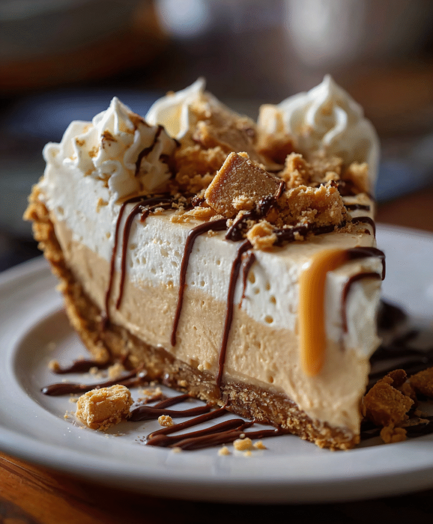 Fluffy No-Bake Peanut Butter Pie