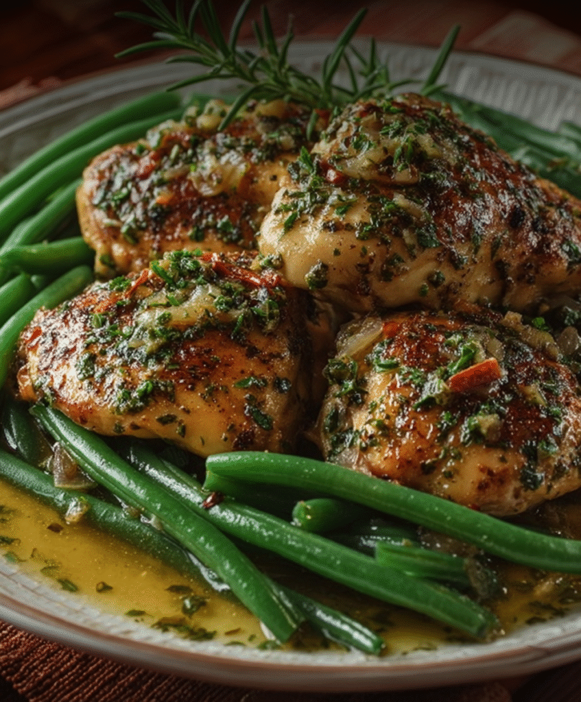 Garlic Herb Chicken & Green Beans