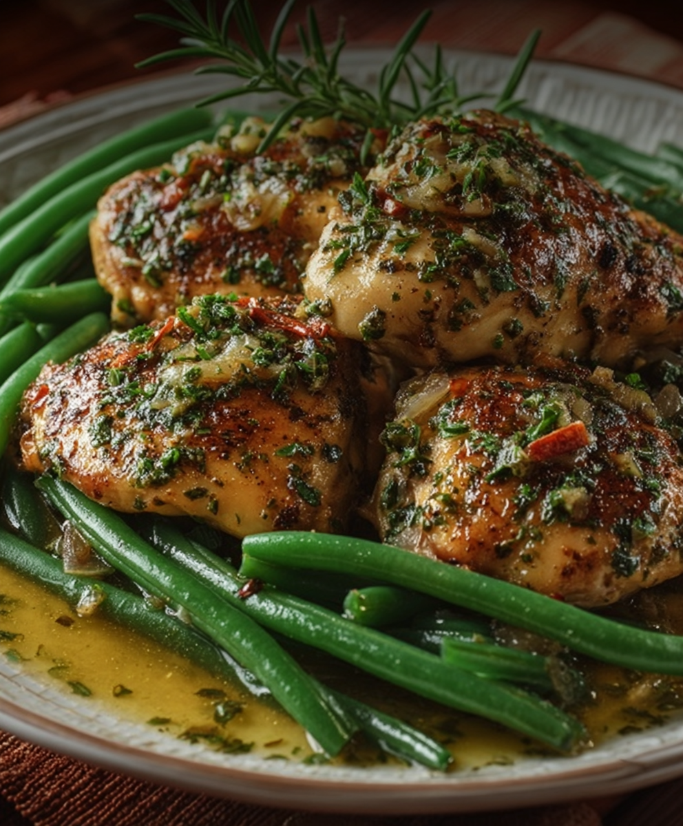 Garlic Herb Chicken & Green Beans
