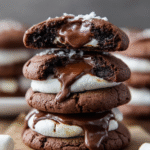 Gooey Hot Cocoa Marshmallow Cookies