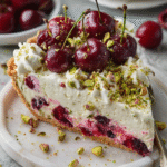 Luscious Cherry Pistachio Cream Pie