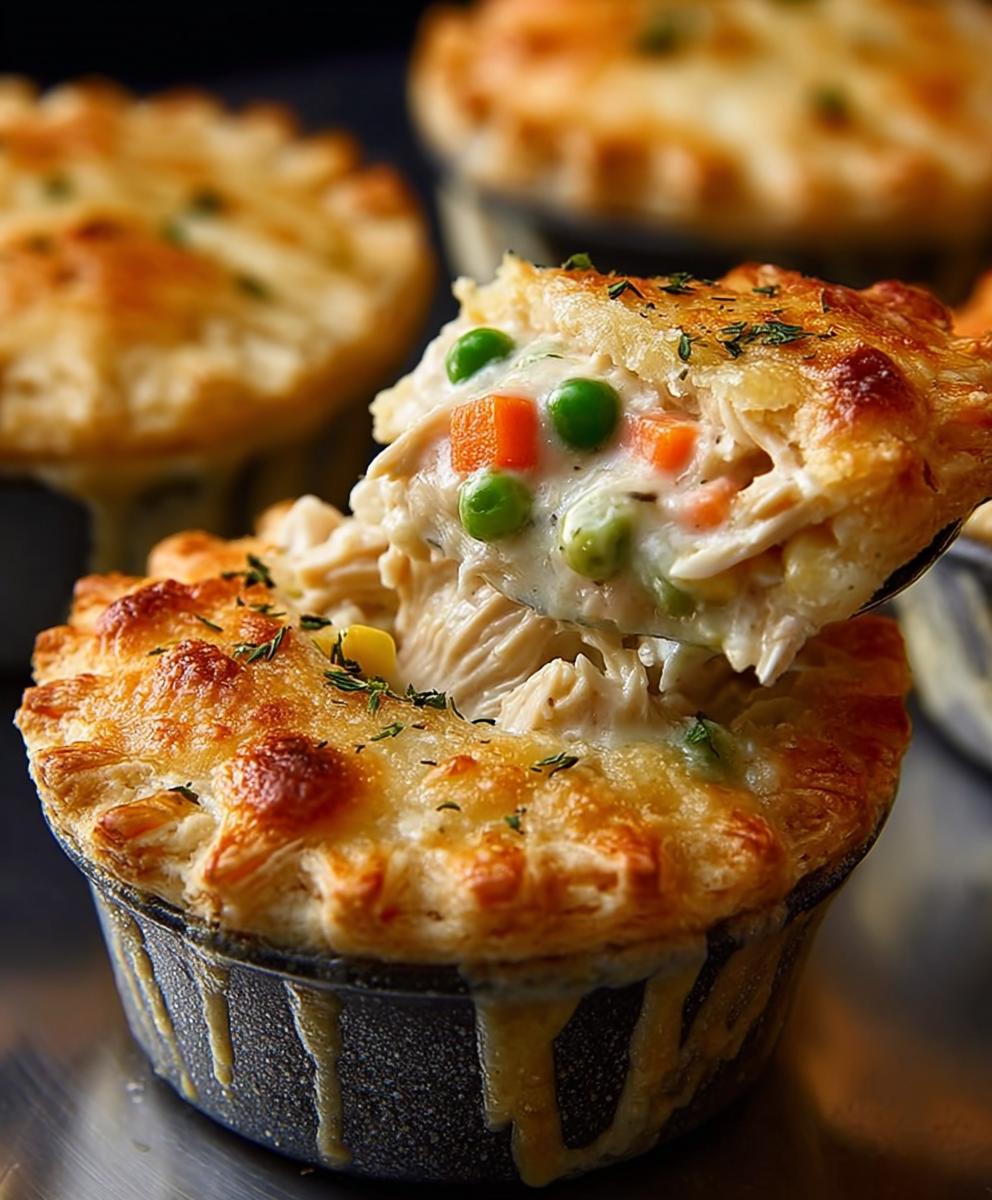 Mini Chicken Pot Pie Muffins