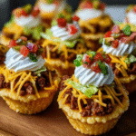 Mini Taco Cupcakes