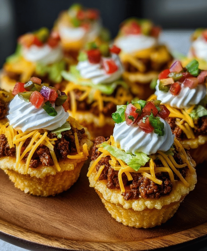 Mini Taco Cupcakes