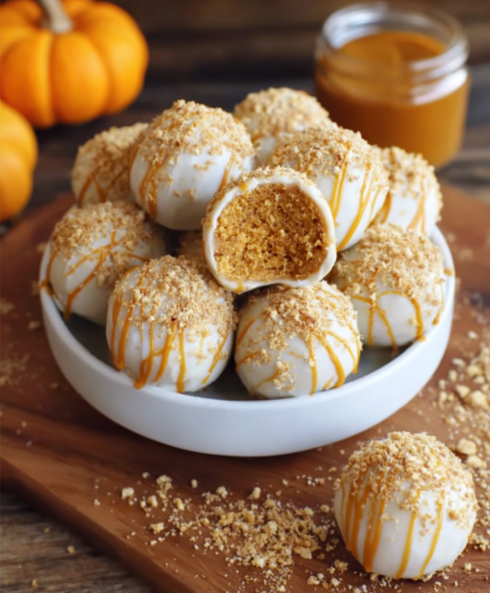No-Bake Pumpkin Cheesecake Balls