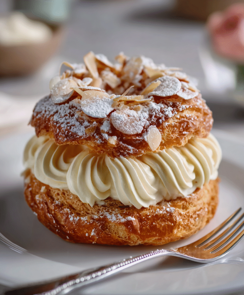Paris-Brest with Vanilla Cream