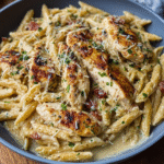 Quick Garlic Parmesan Chicken Pasta