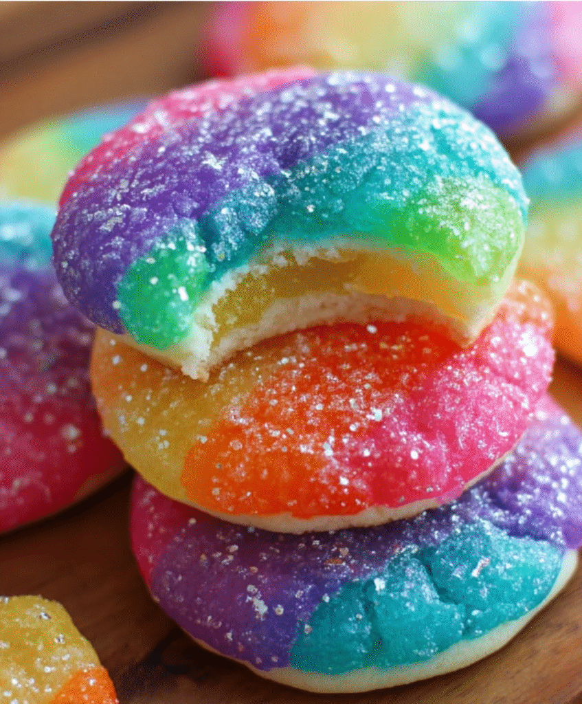 Rainbow Jello Sugar Cookies