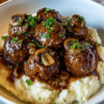 Slow Cooker Salisbury Steak Meatballs