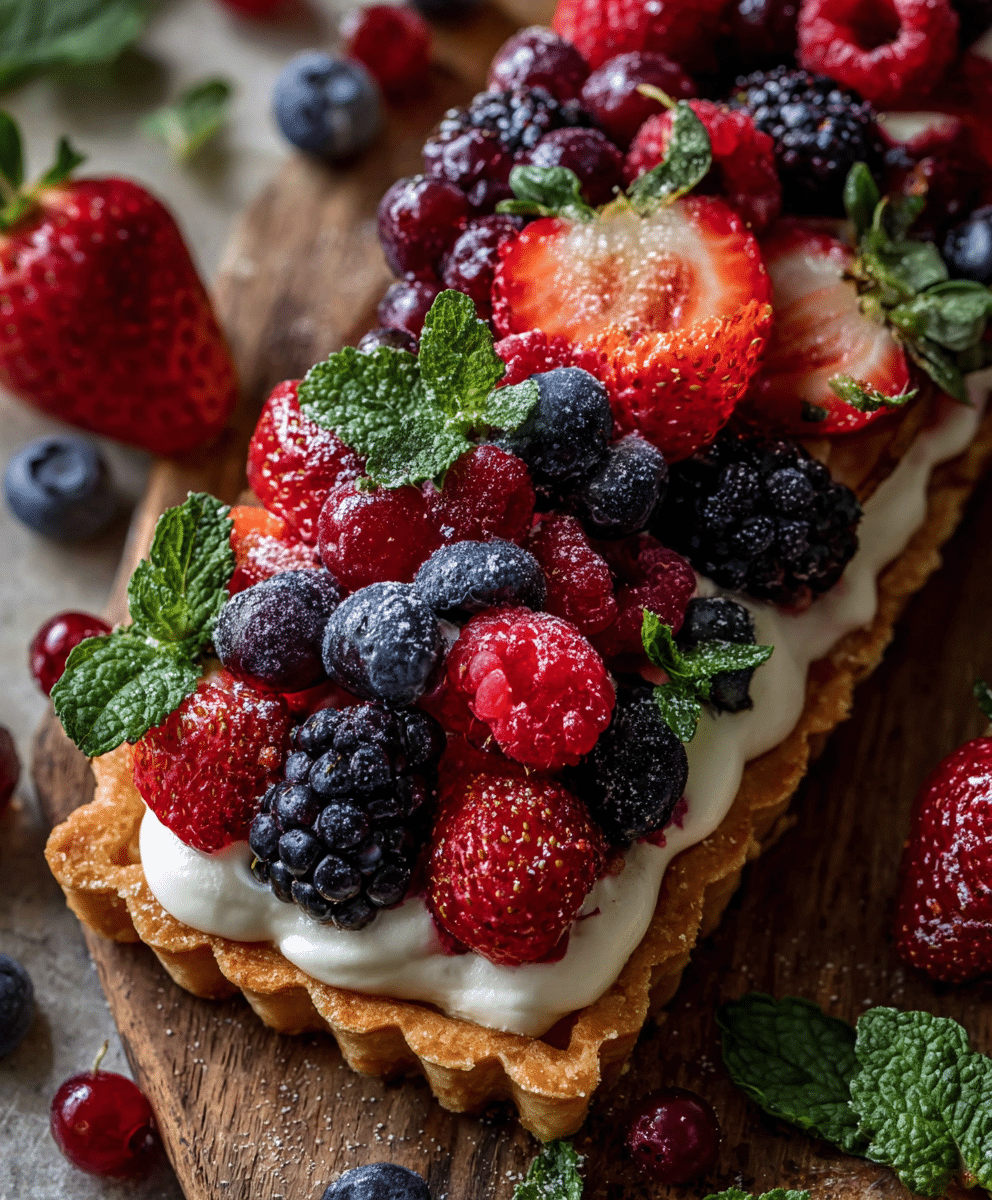 Summer Berry Cream Tart