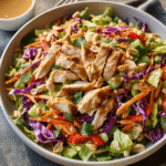 Thai Chicken Salad with Peanut Dressing