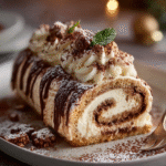Tiramisu Yule Log Cake