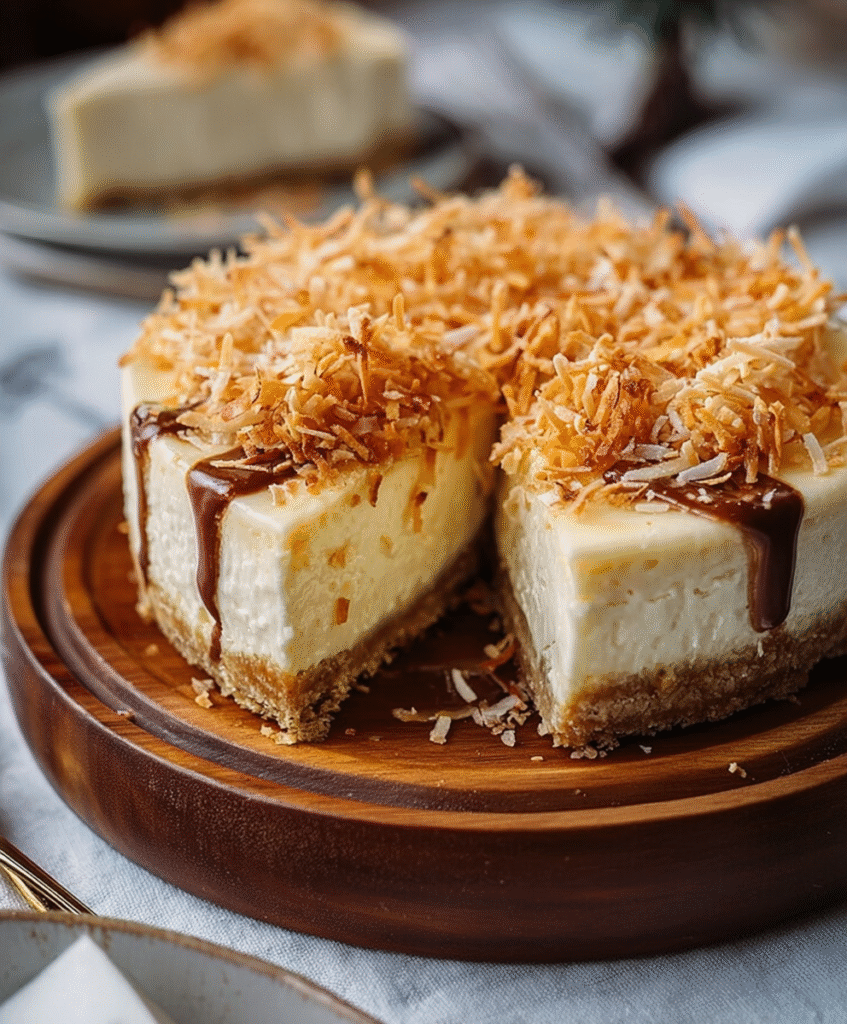 Toasted Coconut Cheesecake