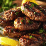 Authentic Lebanese Kafta Skewers