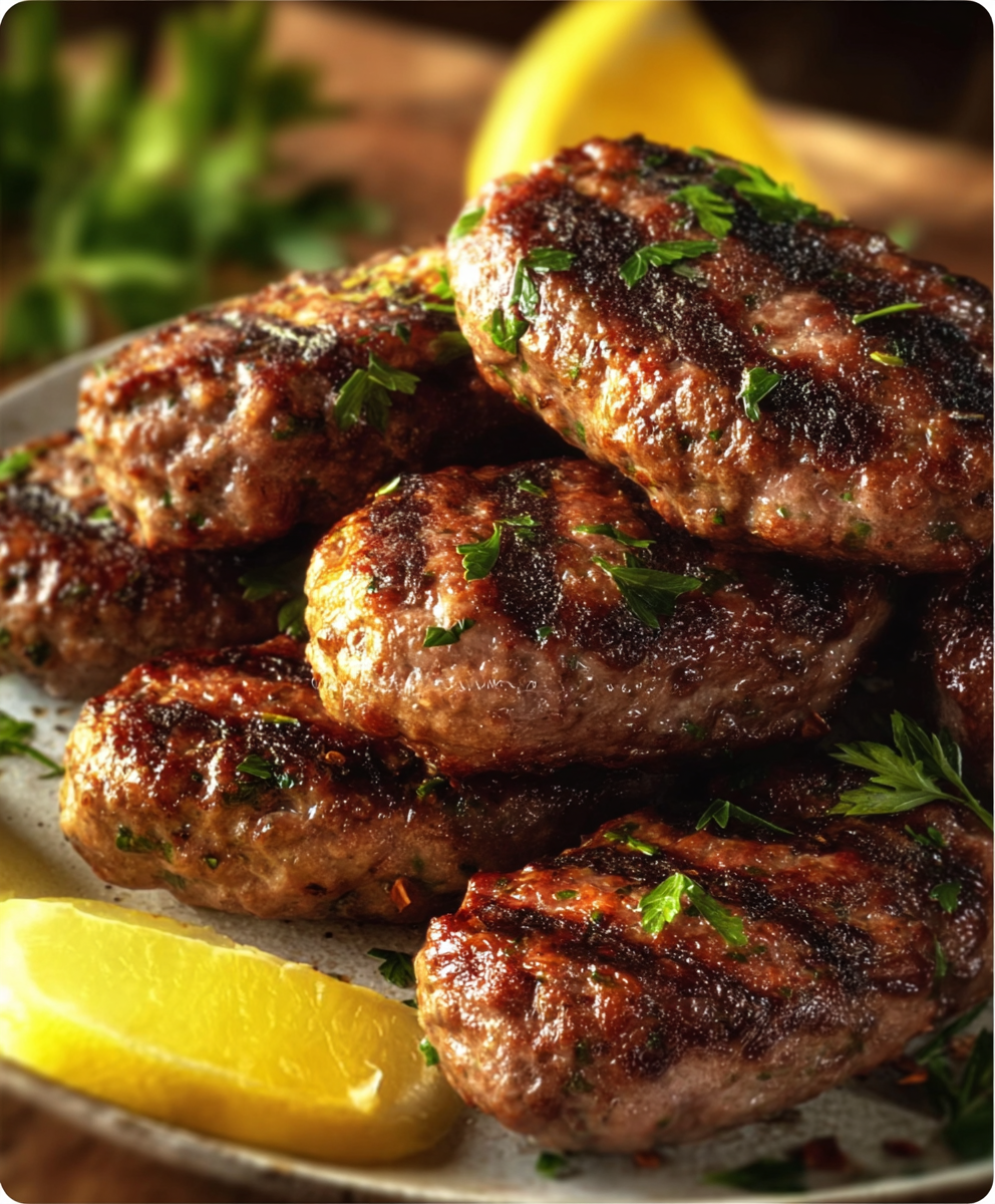 Authentic Lebanese Kafta Skewers
