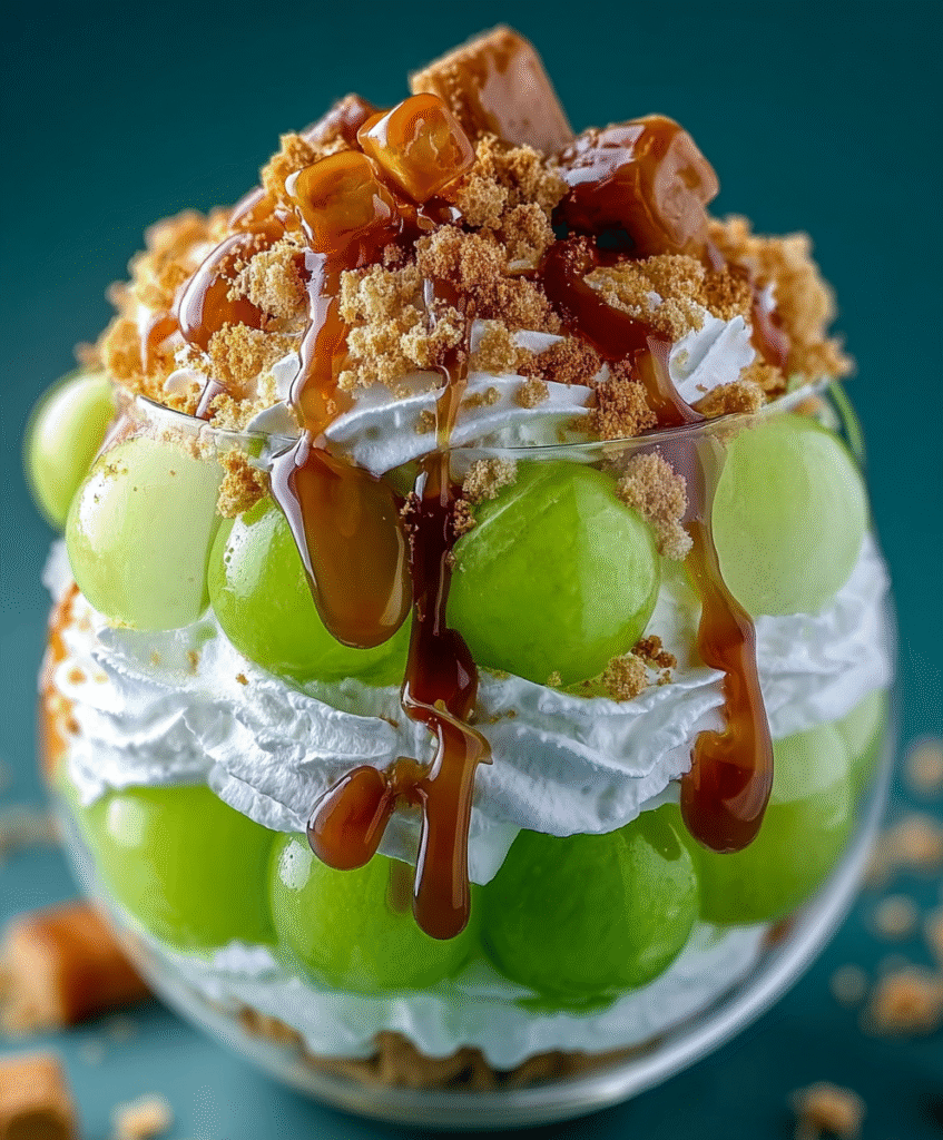 Caramel Crunch Melon Parfait