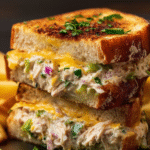 Cheddar-Loaded Air Fryer Tuna Melt Stack