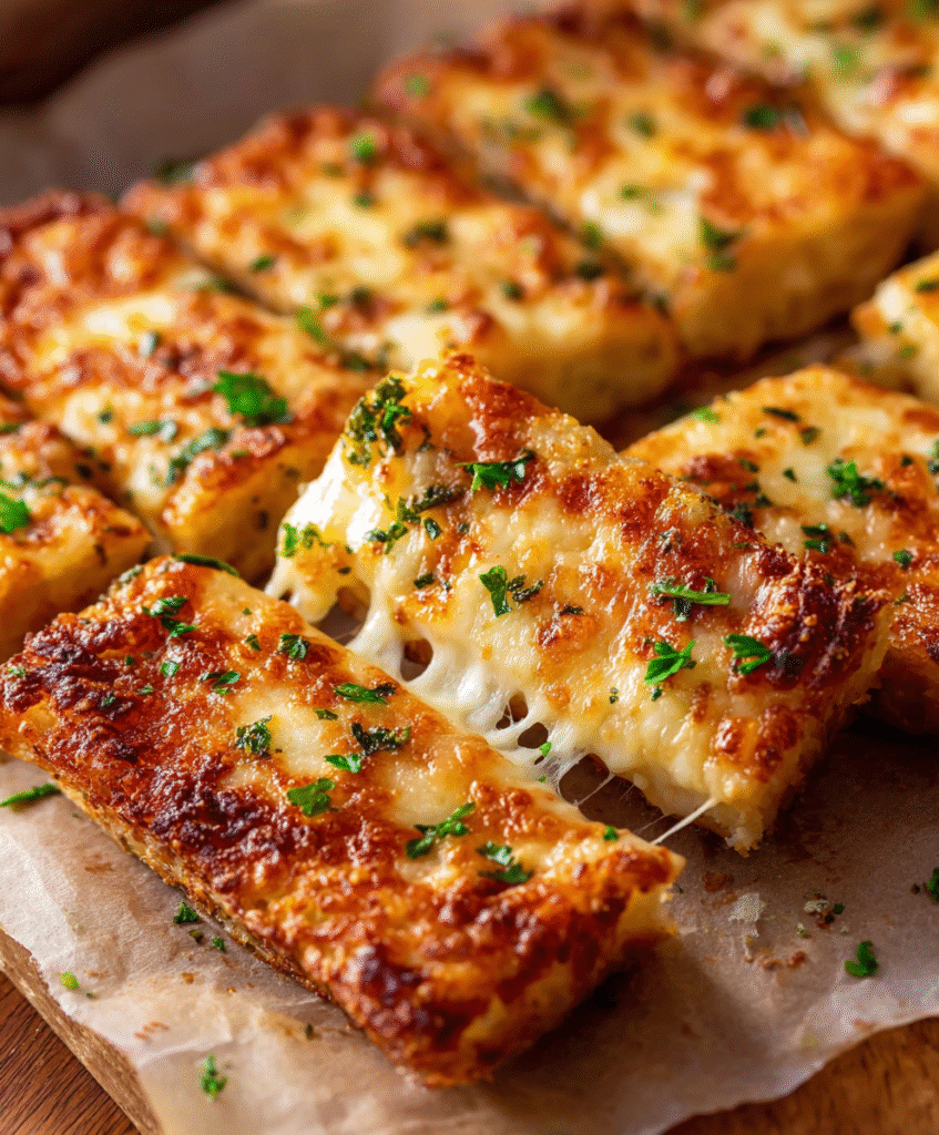 Cheesy Keto Garlic Bread