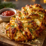 Cheesy Pull-Apart Christmas Tree Bread