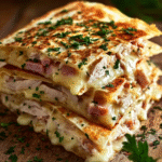 Chicken Cordon Bleu Quesadillas