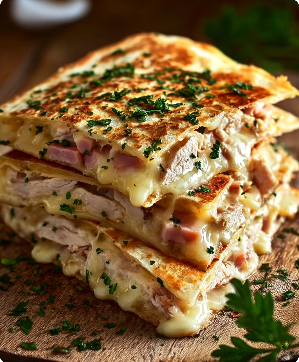 Chicken Cordon Bleu Quesadillas