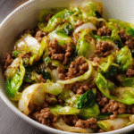 Chinese Ground Beef & Cabbage Stir-Fry