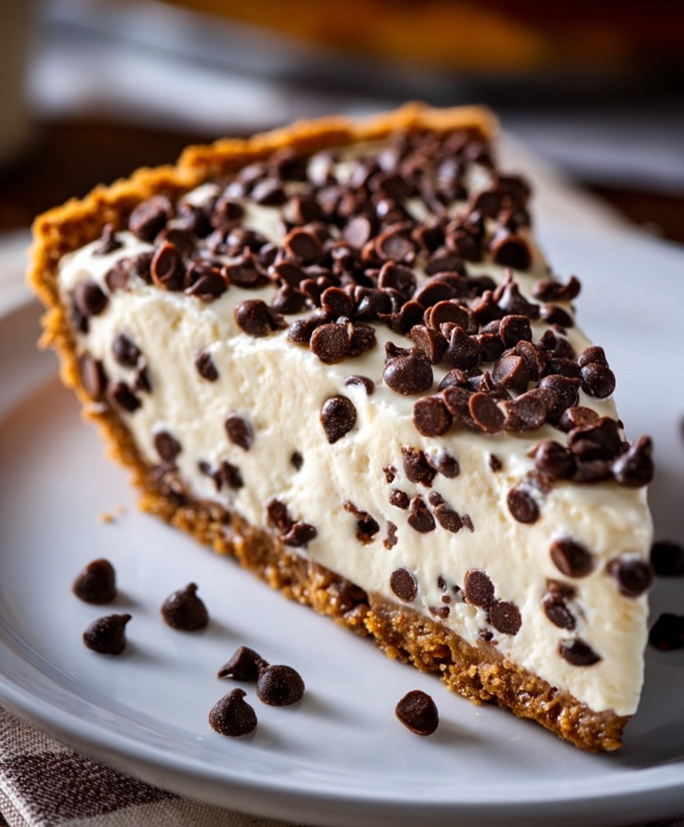 Chocolate Chip Cannoli Cream Pie