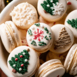 Christmas Vanilla Macarons