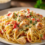 Creamy Classic Chicken Spaghetti Casserole