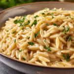 Creamy Garlic Parmesan Orzo