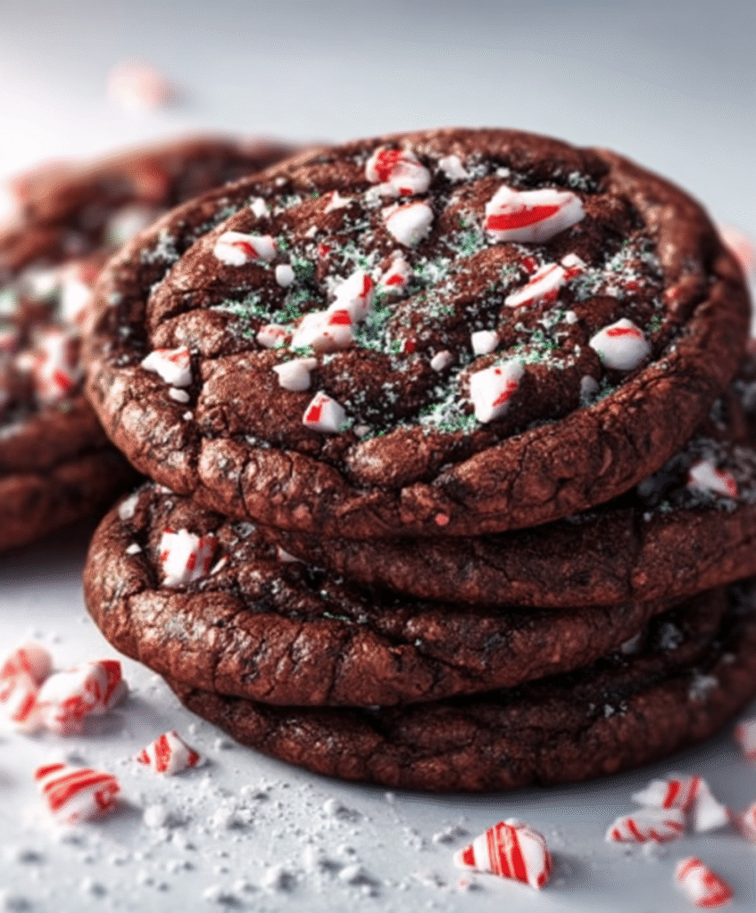 Double Chocolate Peppermint Cookies