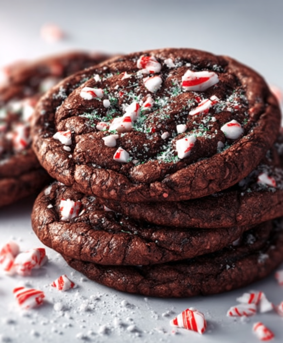 Double Chocolate Peppermint Cookies
