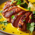 Five-Spice Asian Duck Breast with Ginger-Turmeric Sauce