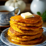 Fluffy Pumpkin Spice Pancakes