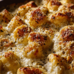 Golden Creamy Gnocchi Alfredo Bake