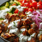 Greek Chicken Gyro Power Bowls