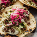 Ground Lamb Tacos with Whipped Feta