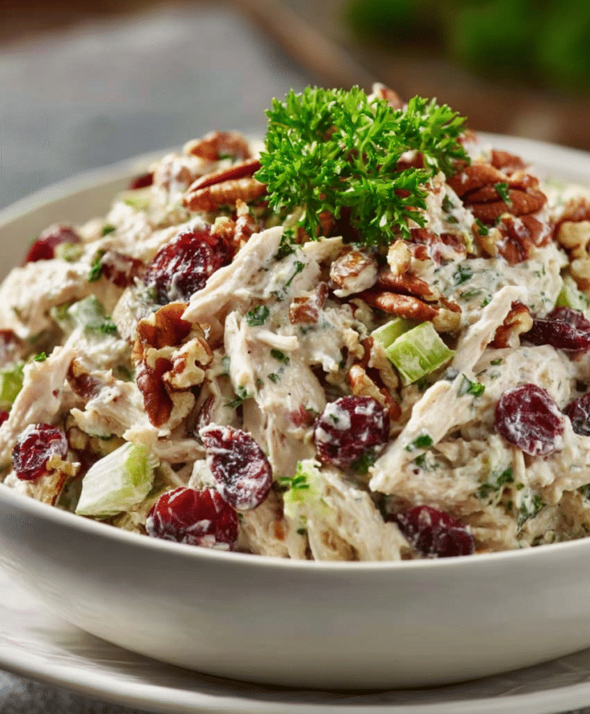 Maple Cranberry Pecan Chicken Salad